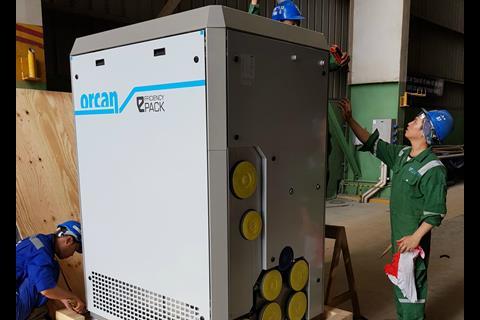 Orcan’s efficiency PACK being installed aboard Reederei Doeksen's passenger ferry.